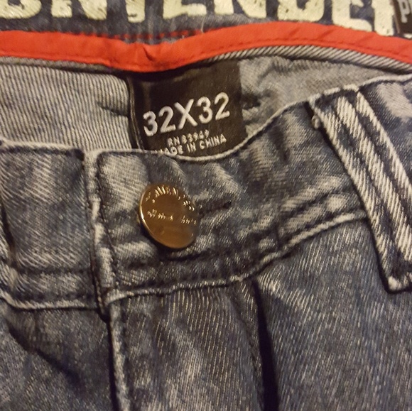 Contender Mens Denim embroidery Rose ripped jeans - Picture 4 of 8